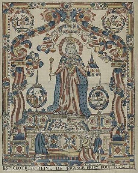 Gravure de Sainte Clotilde