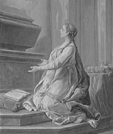 Sainte Clotilde en prière