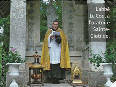 L'abbé Le Coq, à l'oratoire Sainte-Clotilde